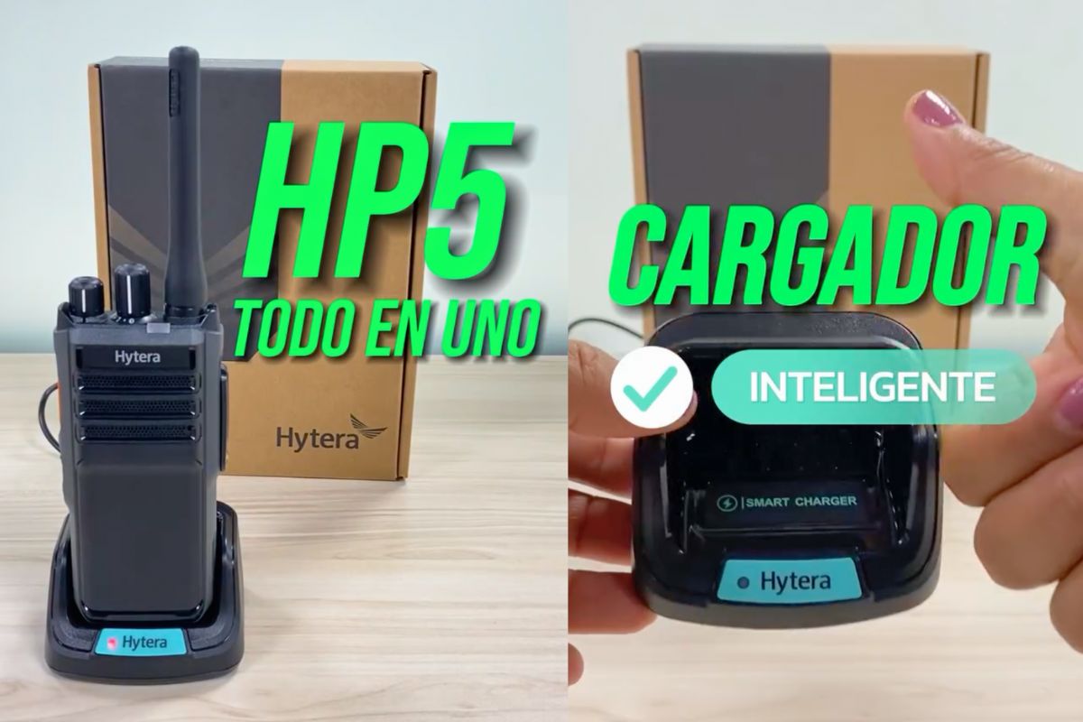 Cargador inteligente para radio HP50X: Seguridad y eficiencia en cada carga