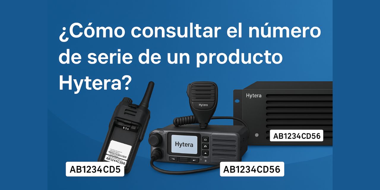¿Cómo consultar el número de serie de un dispositivo Hytera?