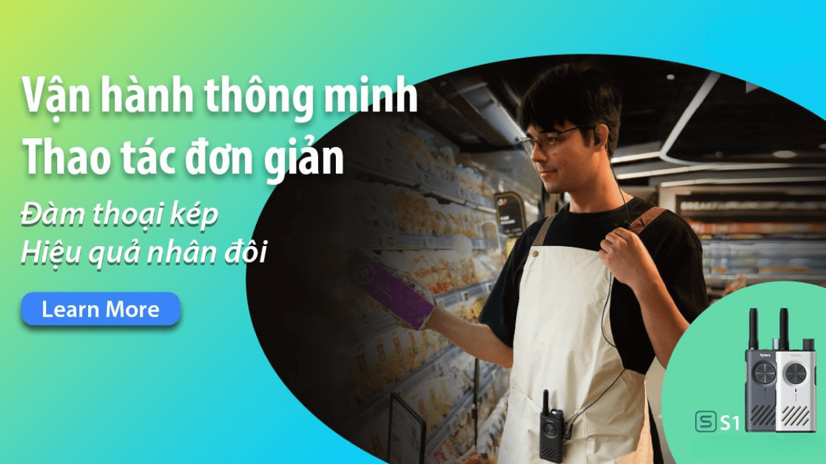 Nút PTT kép trên bộ đàm hai chiều: Sự linh hoạt tối ưu của Hytera S1