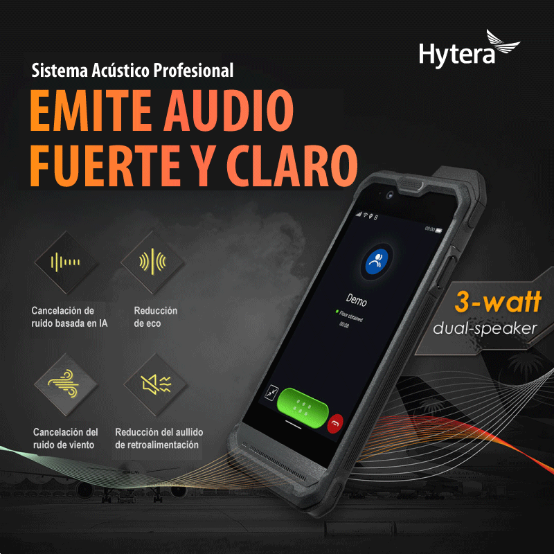 sistema acústico del pnc460 hytera