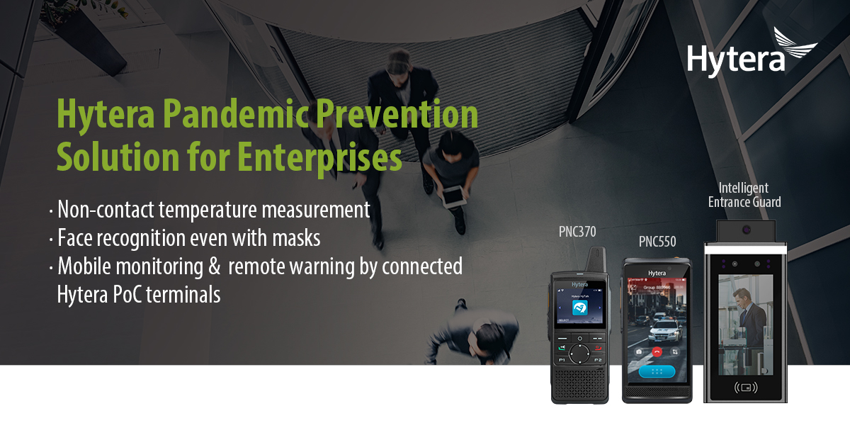 Assurance of safety for your reopening: Hytera unveils pandemic prevention solution for smaller organizations